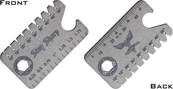 AuCon Dog Tag 3.0 Anglefinder Titanium Stonewash