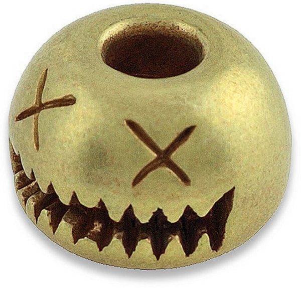AuCon Smiley Bead Brass