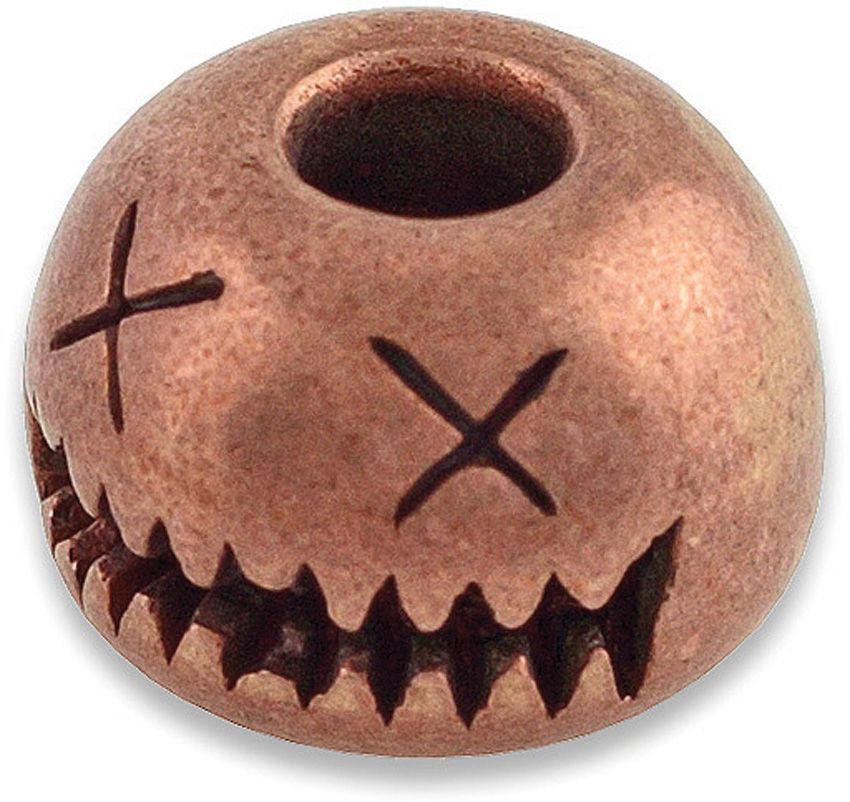 AuCon Smiley Bead Copper 12mm x 18mm 6mm Hole