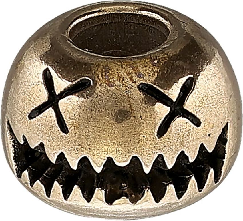 AuCon Small Smiley Bead Bronze 6mm Hole