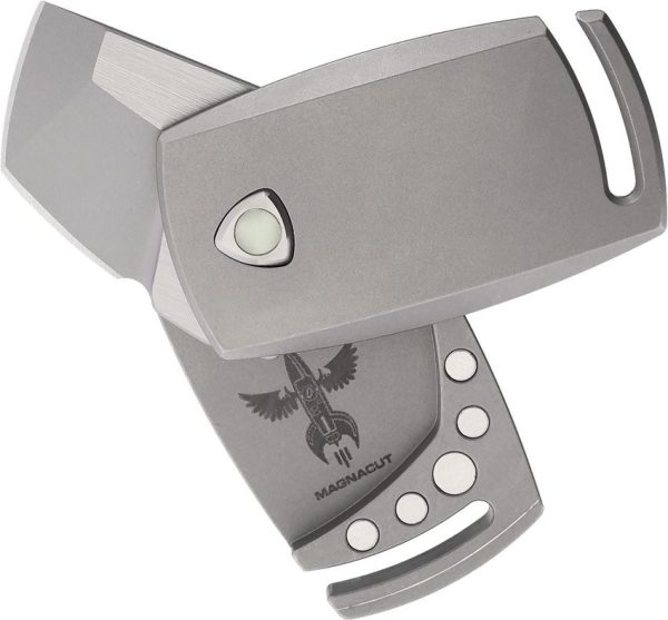 AuCon IMP Magnetic Folding Knife MagnaCut Tanto Titanium