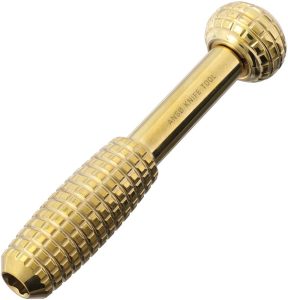 ACN300409.jpg AuCon Anso Polished Brass Multi Tool Folding Knife EDC