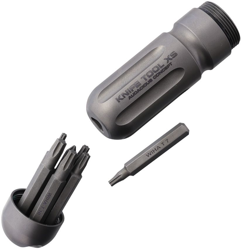 AuCon Knife Tool XS BB Ti with 7 Wiha Micro Bits