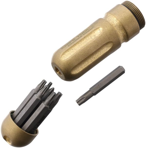 ACN300510_add_01.jpg AuCon Knife Tool XS SW Brass Multi Tool 7 Bits Keyring