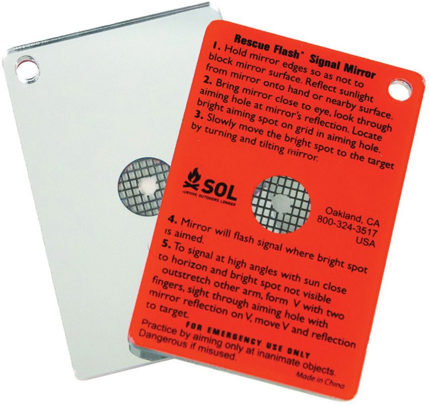 Adventure Medical Rescue Floating Signal Mirror 3" x 2"