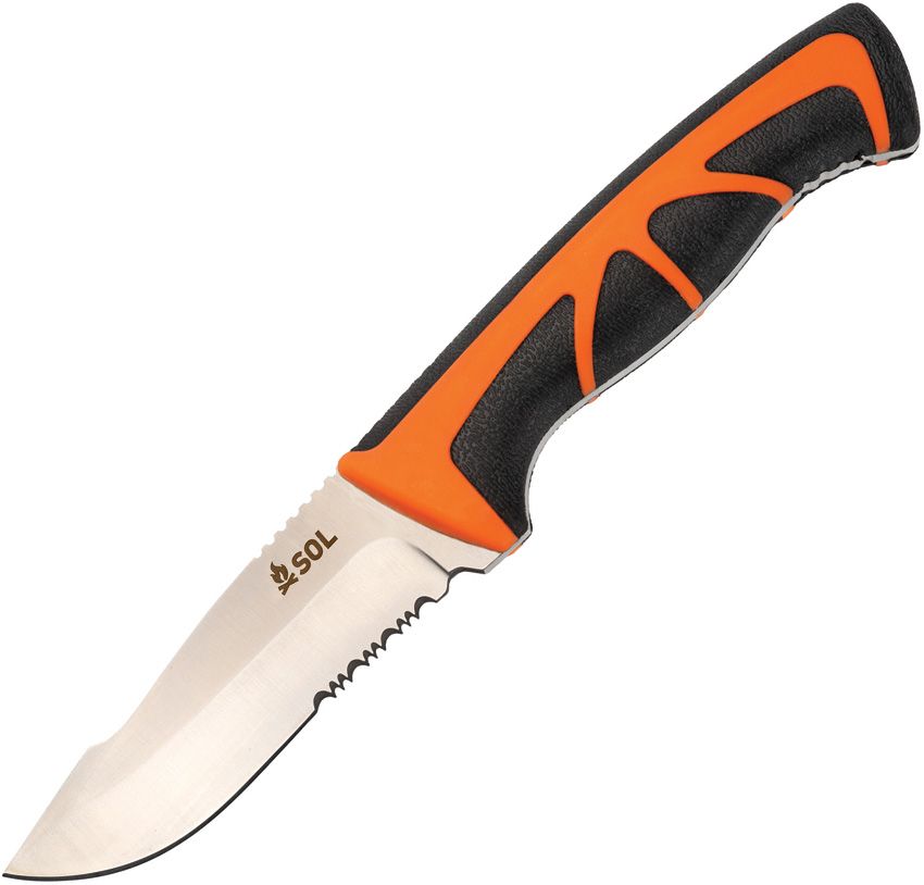 Adventure Medical Stoke Field Knife Fixed Blade 4in Satin Serrated 420SS
