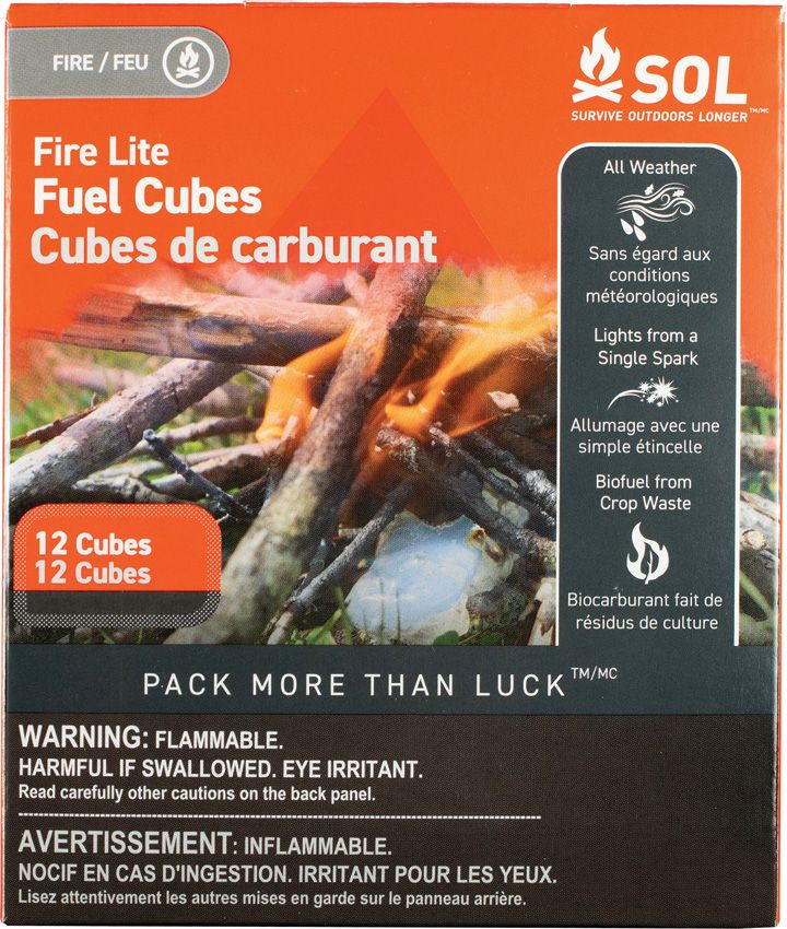 Adventure Medical SOL Fire Lite Fuel Cubes 12-Pack
