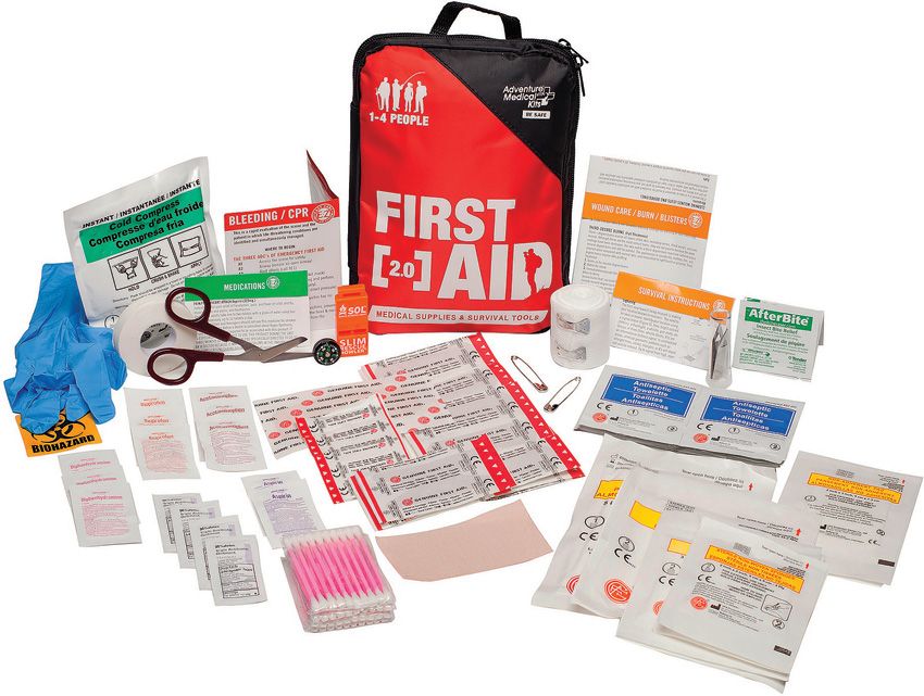 Adventure Medical First Aid Kit 2.0 with Whistle and Compass
