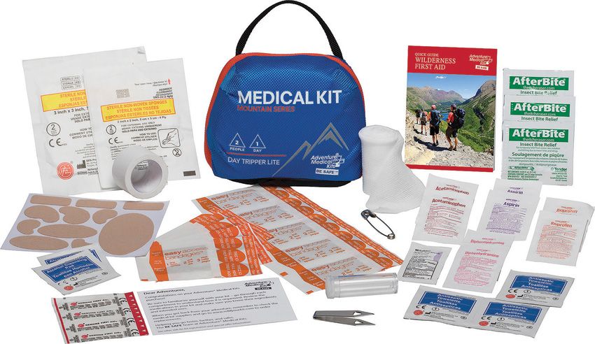 Adventure Medical First Aid Kit with Bandages Gauze and Medications
