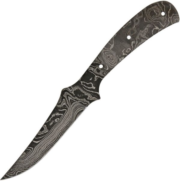 ADS014.jpg Alabama Damascus Steel Clip Point Blade - 4 inch Full Tang
