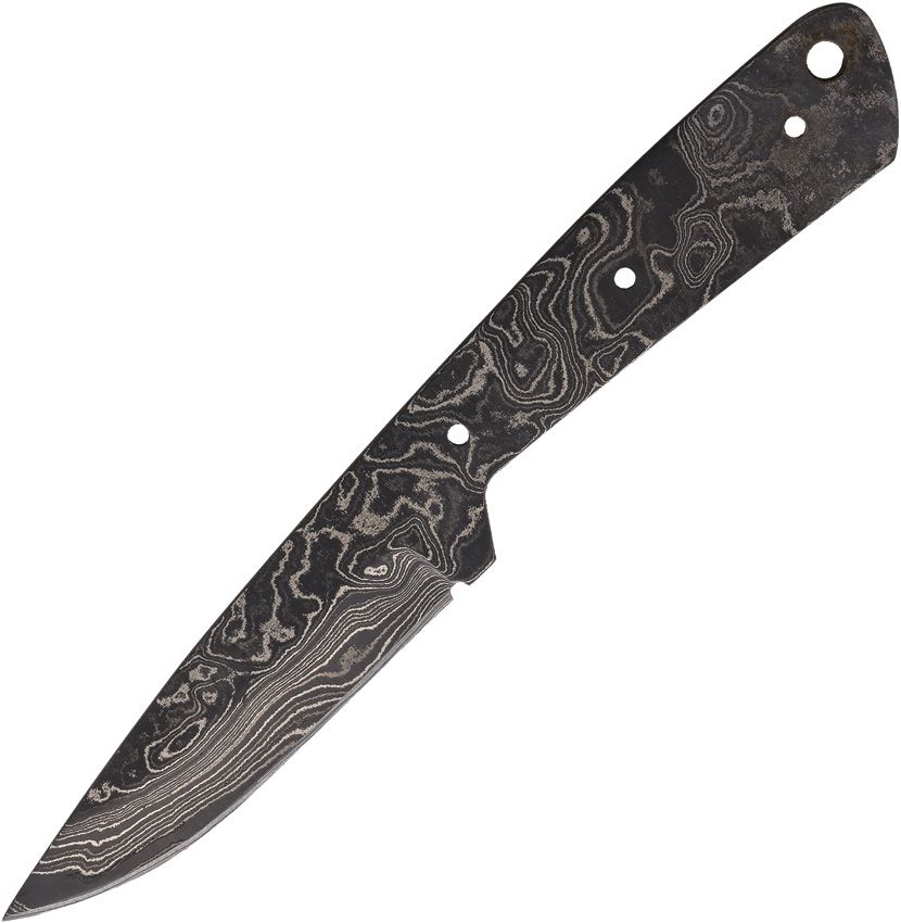 Alabama Damascus Steel Knife Blank Damascus 3.25in Blade