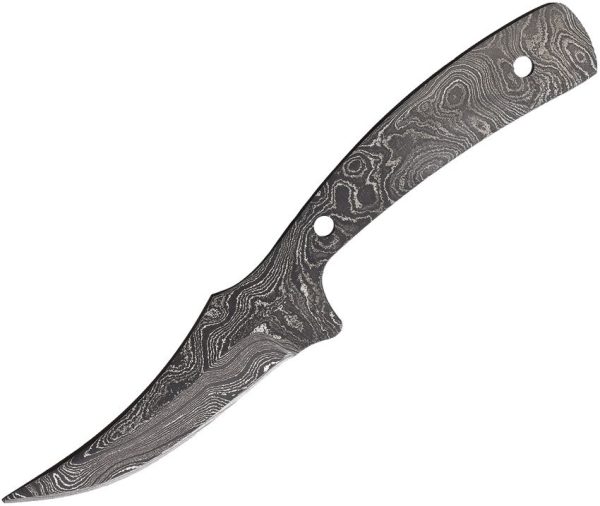 Alabama Damascus Steel Skinner Blade - 3.5 inch Full Tang