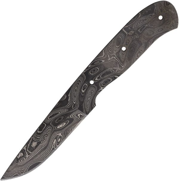 Alabama Damascus Steel Knife Blank - 3.25 inch Full Tang