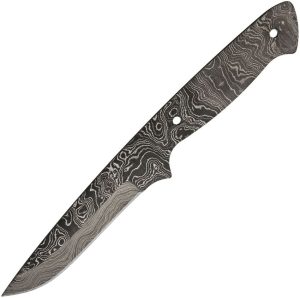 Alabama Damascus Steel Blade - 4 inch Lanyard Hole