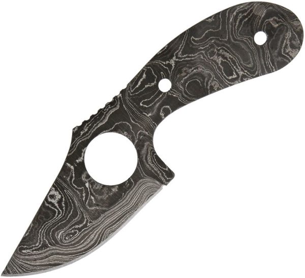 Alabama Damascus Steel Fixed Blade - Full Tang Finger Ring