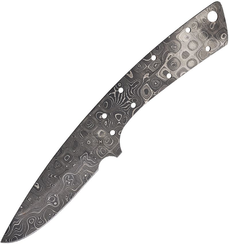 Alabama Damascus Steel Knife Blade 3" 416-Layer Damascus Full Tang