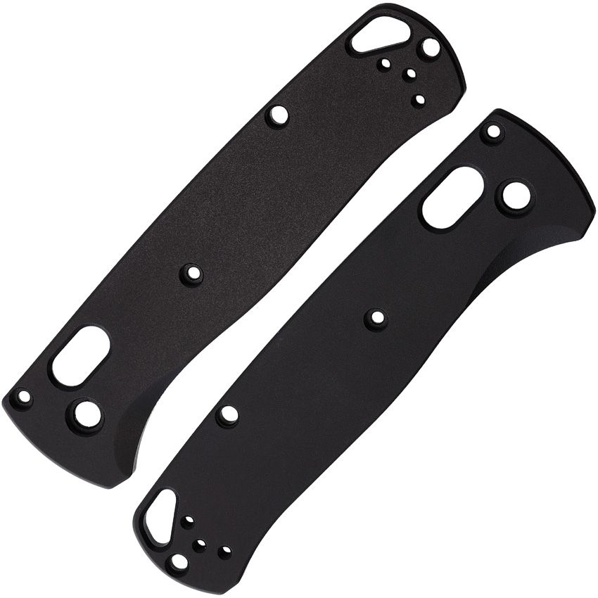 August Engineering Bugout 535 Handle Scales Black Aluminum