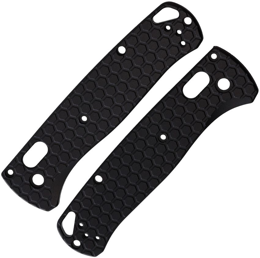 August Engineering Bugout 535 Handle Scales Black Aluminum Honeycomb
