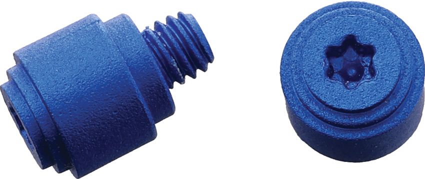 August Engineering Thumb Stud Bugout 535 Blue Aluminum