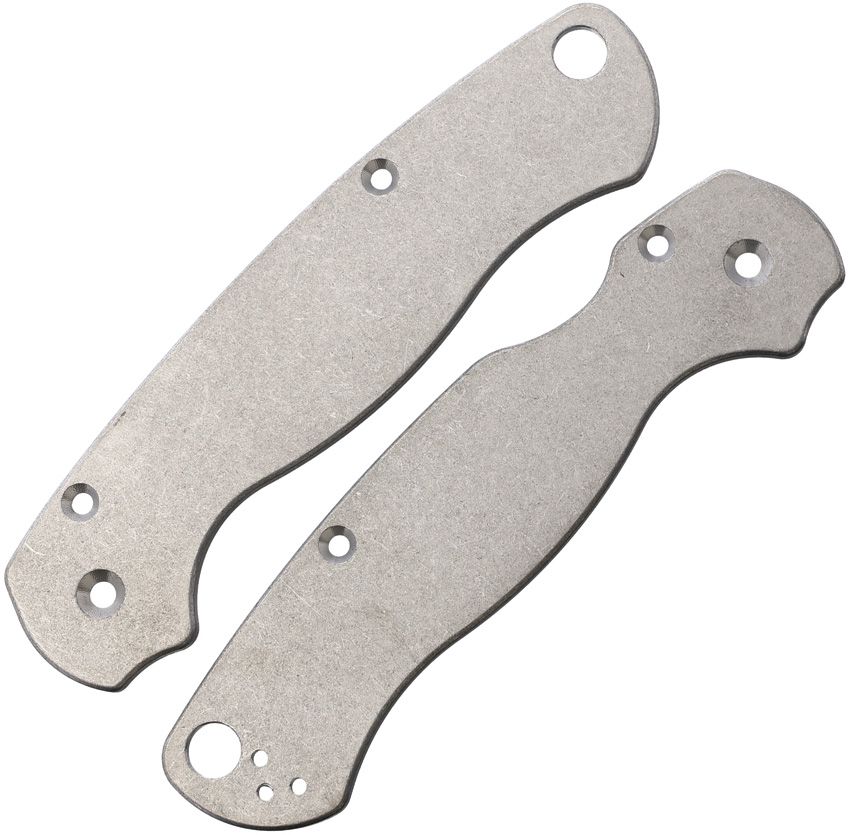 August Engineering Titanium Handle Scales for Spyderco Para Military 2