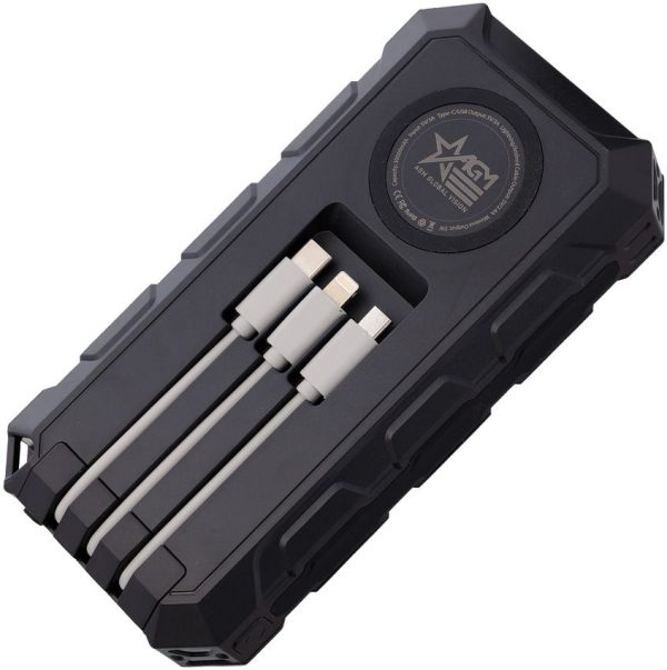 AGM Solar Power Bank - 30000mAh Li-Polymer Rechargeable