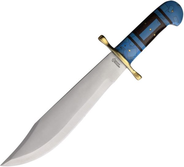 American Hunter Turquoise Bowie - Large Stainless Blade