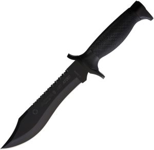 Aitor Oso 16010N Fixed Blade Knife 7.25" Black Sawback Spain