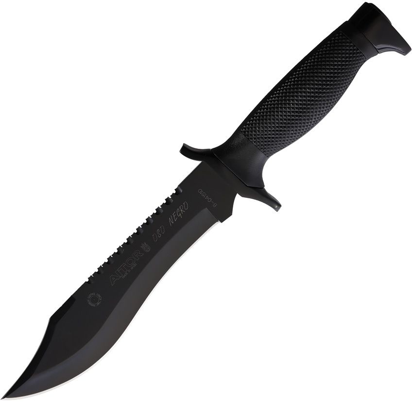 Aitor Oso Fixed Blade Knife 7.25" Black Stainless Clip Point