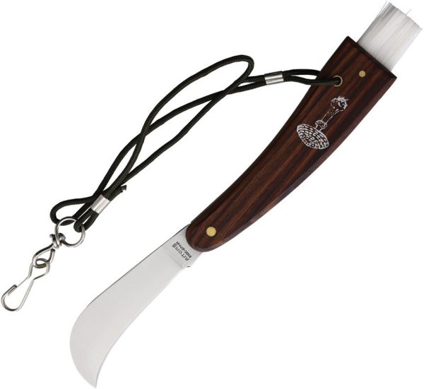 Aitor Mushroom Pocket Knife - Wood Handle Curved Blade