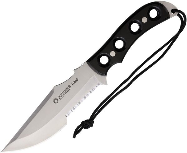Aitor Tercio Fixed Blade Satin Stainless - Black Wood