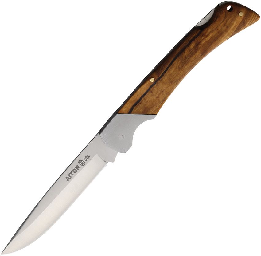 Aitor Command Lockback Folding Knife 4.25" Olive Wood