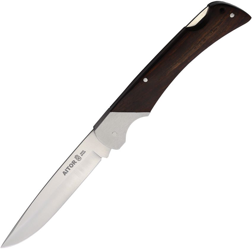 Aitor Command Lockback Folding Knife 4.25" Red Stamina Wood