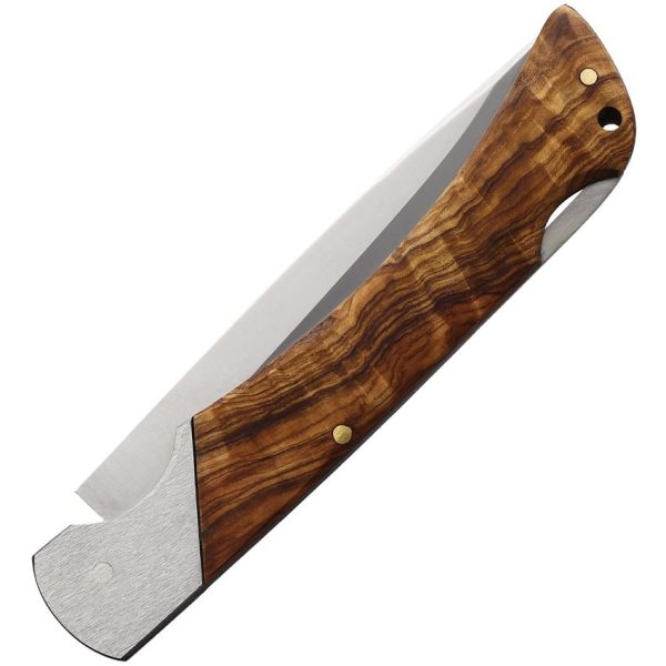 Aitor Command Lockback Olive Wood - Satin Blade