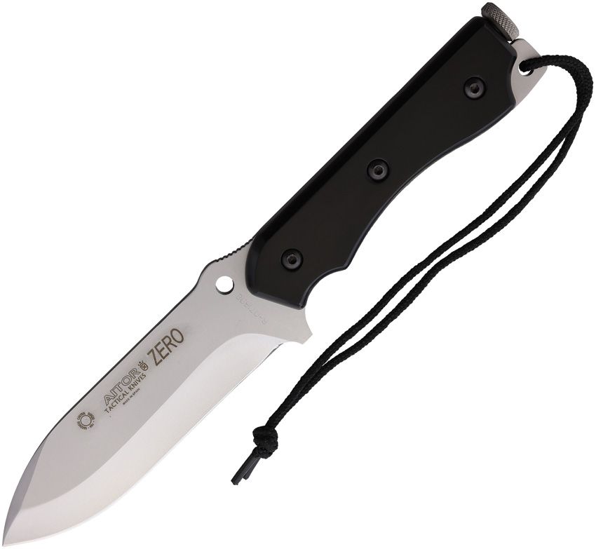 Aitor Zero White Fixed Blade Knife 5" Stainless w/ Sheath