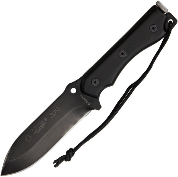 Aitor Zero Survival Bushcraft Fixed Blade - Black Micarta