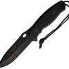 Aitor Crow Fixed Blade Black - Coated Stainless