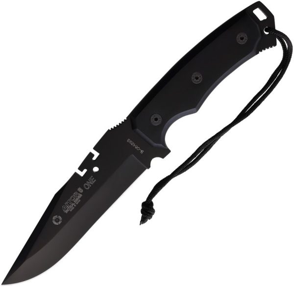 AI16131.jpg Aitor One Fixed Blade Black - Clip Point Coated