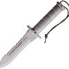 Aitor Bucanero Fixed Blade Silver - Bead Blast Sawback