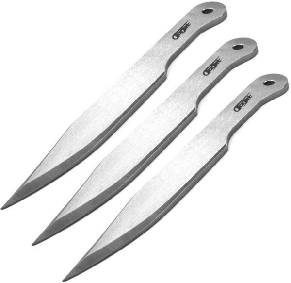 AJ7030.jpg ACEJET 7030 Throwing Knives Bowie 9.5" 14260 Steel Set of 3