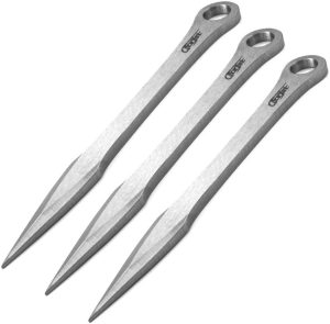 AJ7304.jpg ACEJET 7304 Throwing Knives Kunai Set 10" Spring Steel 3pc