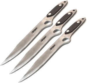 ACEJET 7326 Spinner Bowie Throwing Knives 14260 Steel Set of 3