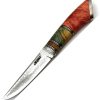 ACEJET Marshall SanMai Hunter Fixed Blade Knife 4.25" Damascus