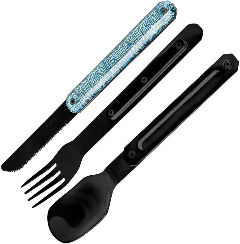 Akinod 12H34 Magnetic Cutlery Set with Micro-Serrated Knife
