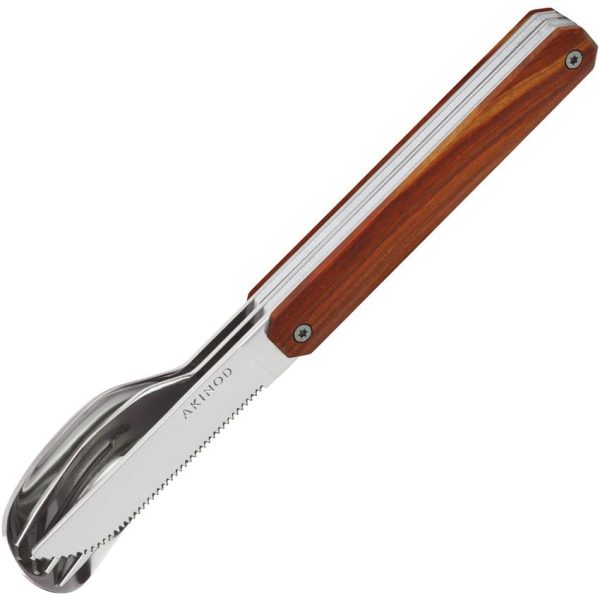 Akinod 12H34 Magnetic Cutlery Set - Coral Wood