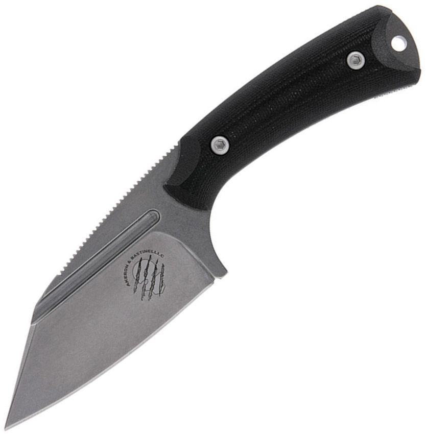 Akeron La Sanction Fixed Blade Knife 2.75" Bohler N690 Black G10