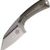 Akeron La Sanction Fixed Blade Knife N690 Green Micarta Italy