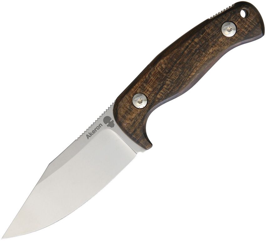 Akeron Eklipse Zircote Fixed Blade Knife 3" N690 Stainless