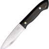 Adirondack ADK-BLA-80C-LEA Fixed Blade Knife 80CrV2 Steel USA