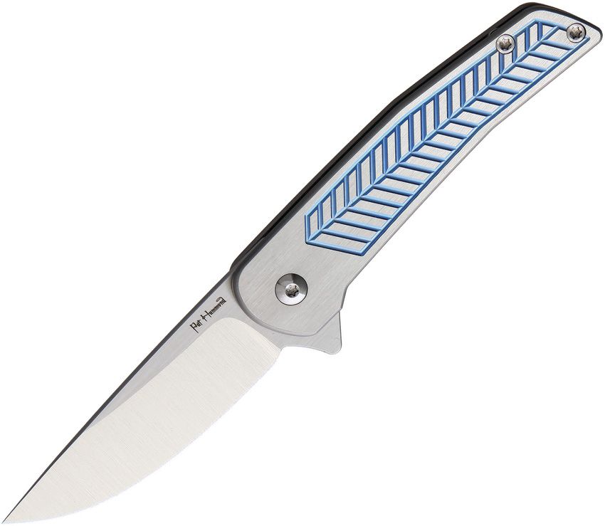 Alliance Designs Scout Framelock Folding Knife 2.25" RWL-34 Blue Titanium