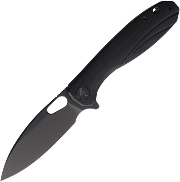 Ameight Eymor Linerlock Black 14C28N Spear Point